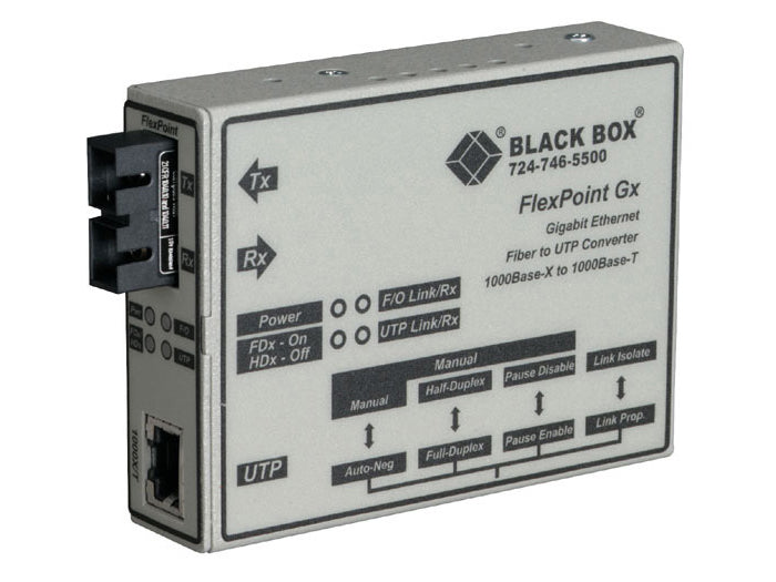 Black Box Corp Dular Media Converters, Giga Lmc1003A-R3