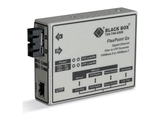Black Box Corp Dular Media Converters, Giga Lmc1009A-R3