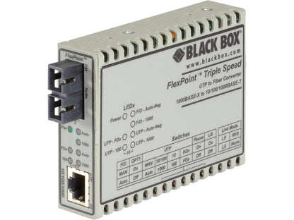 Black Box Corp A Converter, 10Base-T/100B Lmc1017A-Mmsc