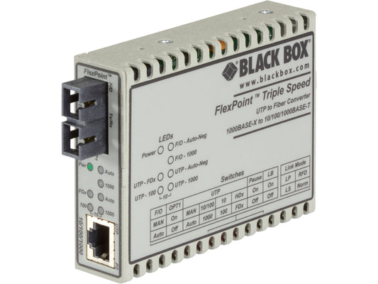 Black Box Corp A Converter, 10Base-T/100B Lmc1017A-Mmsc