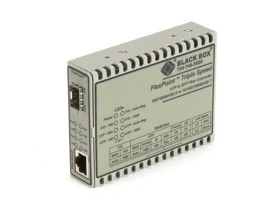 Black Box Corp Edia Converter, 10Base-T/10 Lmc1017A-Sfp