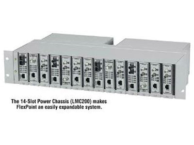 Black Box Corp 4-Slot Power Chassis, Dual Po Lmc200-2Ps