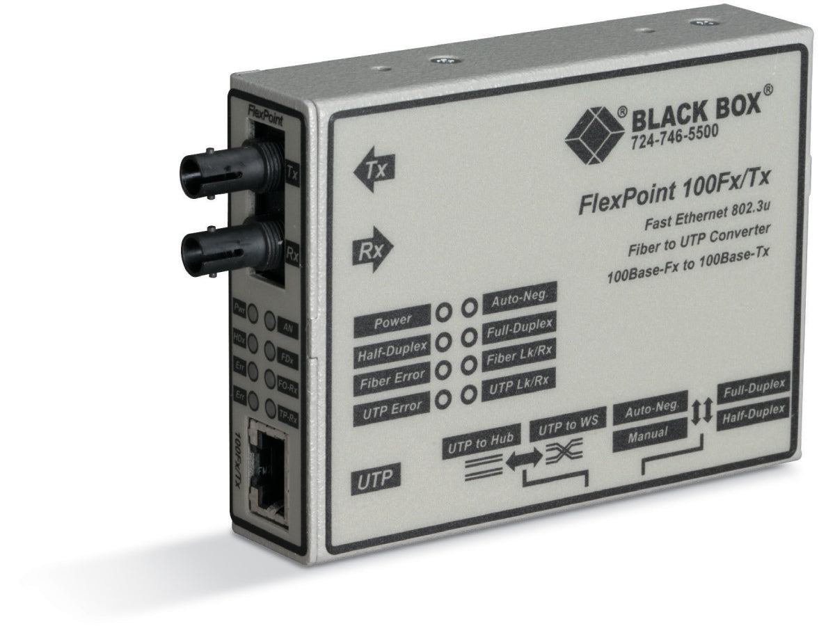 Black Box Corp Ar Media Converters, 100 Lmc213A-Smsc-R2