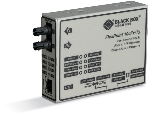 Black Box Corp Ar Media Converters, 100 Lmc213A-Smsc-R2