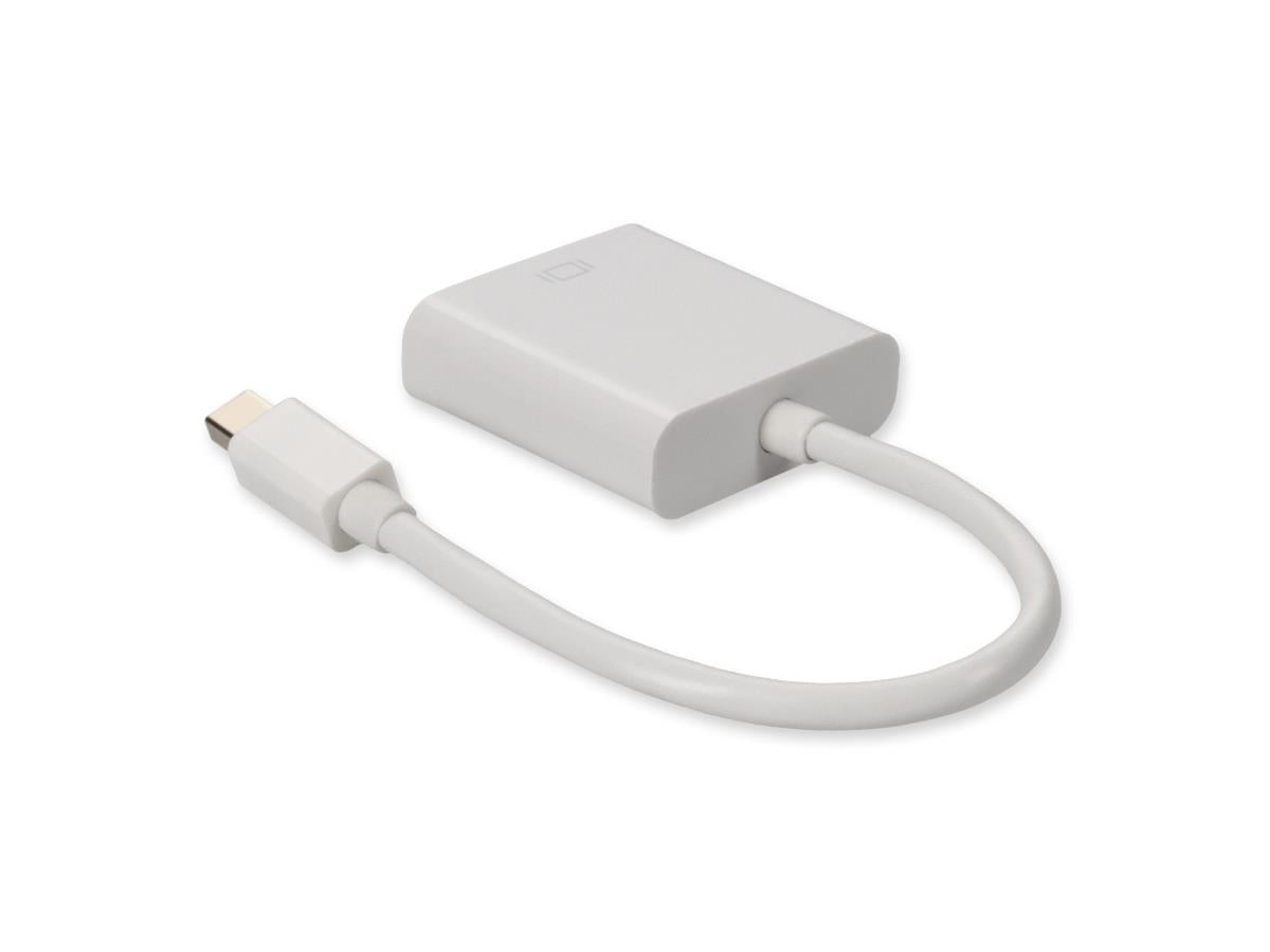 Adaptador de vídeo MDP a DVI macho/hembra de 8 pulgadas