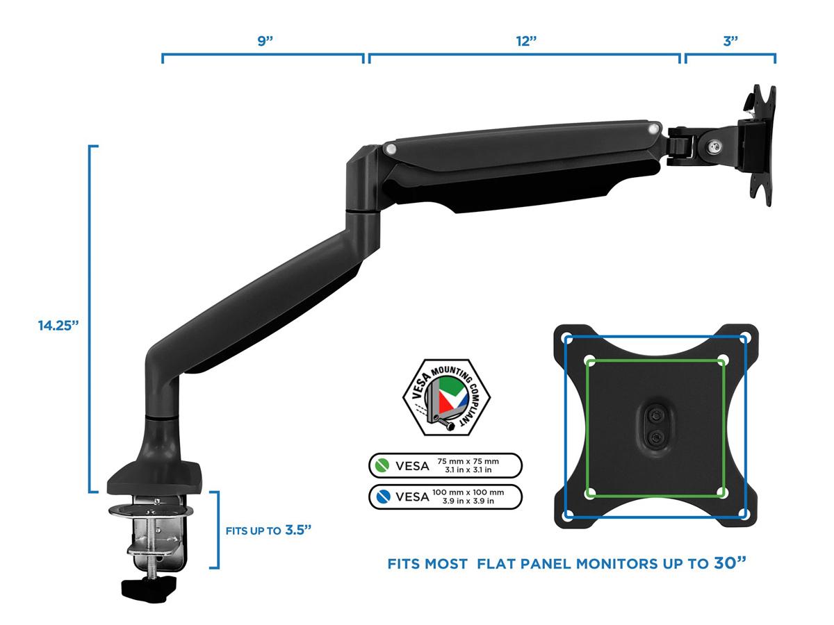 Mount-It Monitor Arm Mount 19-32In
