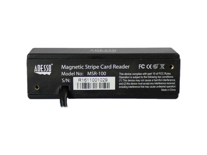 Bi-Directional, 3-Track Blk Usb Msr