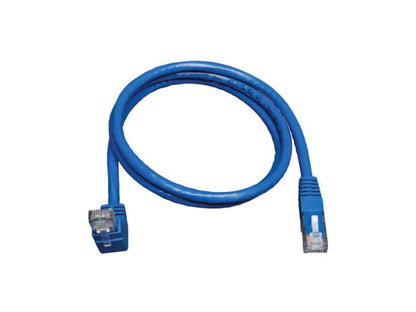 Câble Tripp Lite Cat6 Gigabit coudé vers le haut, 5 pieds, bleu 5