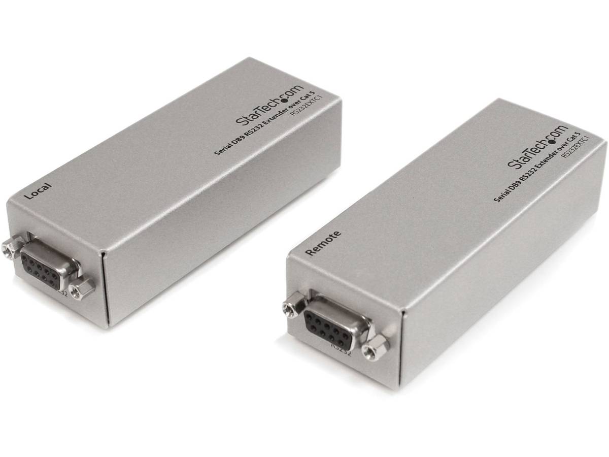 Startech.Com Serial Db9 Rs232 Extender Over Cat 5 - Up To 3300 Ft