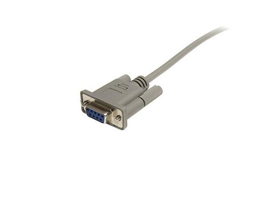 Cable de módem nulo serial DB9 de 7,6 m con cableado cruzado Startech.Com - Hembra/Hembra -