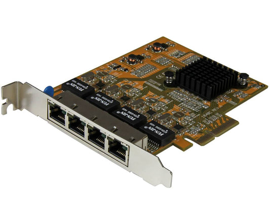 Tarjeta de red PCIe Gigabit de 4 puertos Startech.Com - Adaptador de cuatro puertos