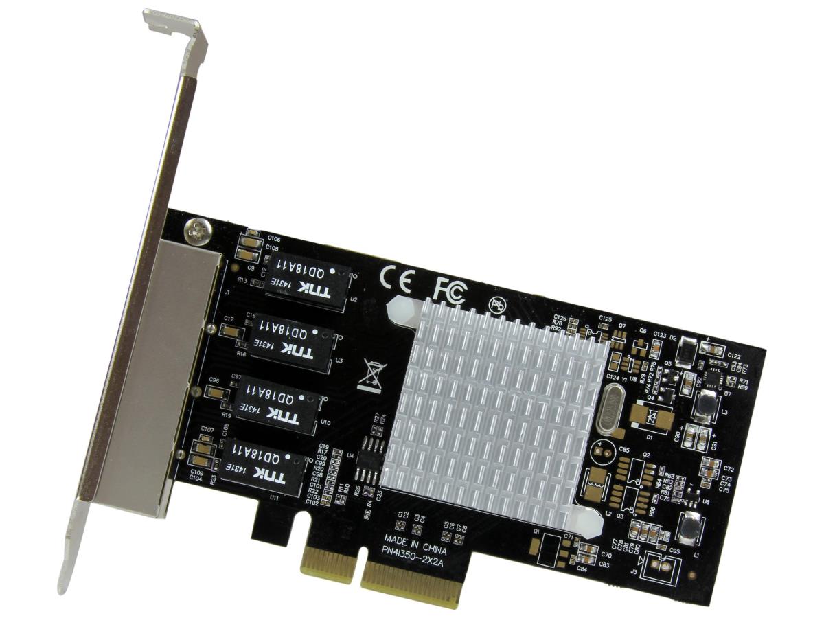 Startech.Com 4 Port Pcie Network Card - Rj45 Port - Intel I350 Chi