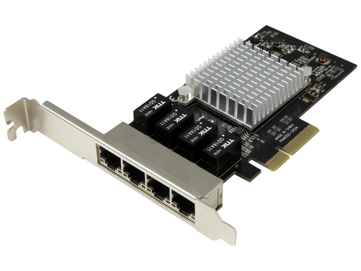 Startech.Com 4 Port Pcie Network Card - Rj45 Port - Intel I350 Chi