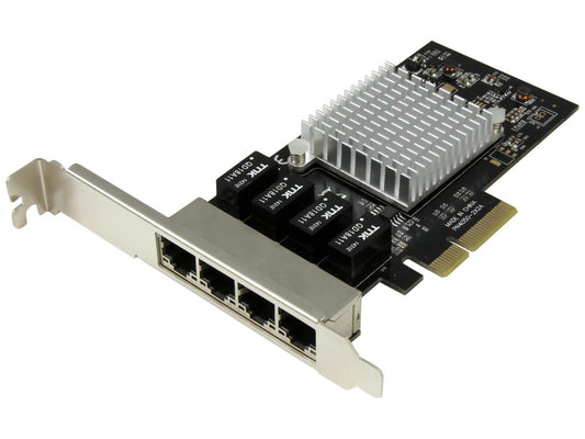Tarjeta de red PCIe de 4 puertos Startech.Com - Puerto RJ45 - Intel I350 Chi