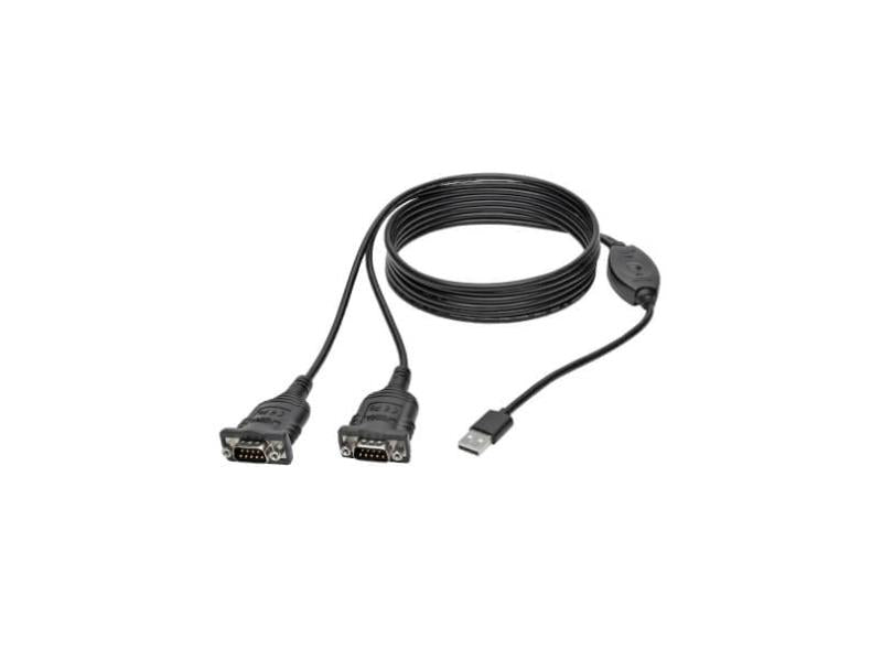 Adaptador USB a serie DB9 FTDI de 2 puertos de Tripp Lite