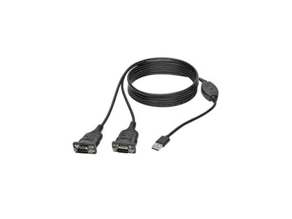 Adaptador USB a serie DB9 FTDI de 2 puertos de Tripp Lite
