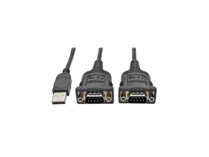 Adaptador USB a serie DB9 FTDI de 2 puertos de Tripp Lite