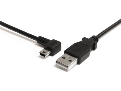 Startech.Com 3 Ft. (0.9 M) Left Angle Mini Usb Cable - Usb 2.0 A T