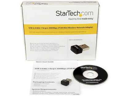Startech.Com Usb 2.0 300 Mbps Mini Wireless-N Network Adapter - 80