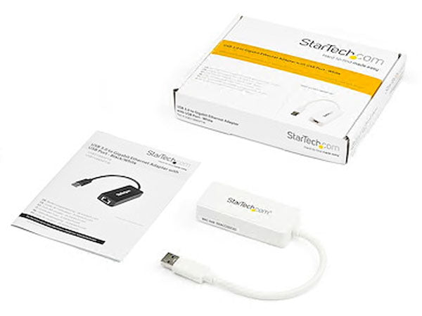 Startech.Com Adaptador USB 3.0 a Gigabit Ethernet con puerto USB (