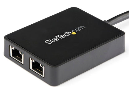 Adaptateur USB 3.0 vers Gigabit Ethernet double port Startech.Com avec USB