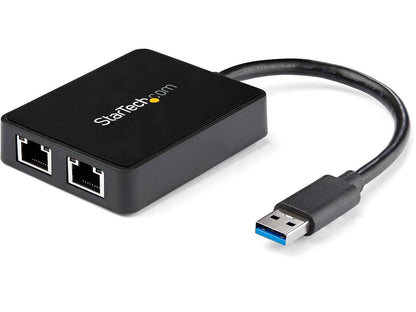 Adaptateur USB 3.0 vers Gigabit Ethernet double port Startech.Com avec USB