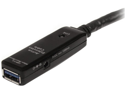 Startech.Com 32.8 Ft Active Usb 3.0 Extension Cable With Ac Power