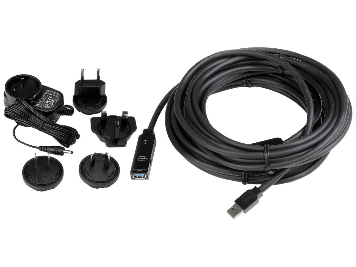 Startech.Com 32.8 Ft Active Usb 3.0 Extension Cable With Ac Power