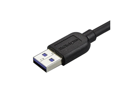 Câble micro USB 3.0 fin Startech.Com de 2 m (1,8 m) M/M - Angle droit