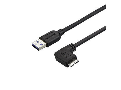Câble micro USB 3.0 fin Startech.Com de 2 m (1,8 m) M/M - Angle droit