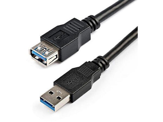 Cable de extensión USB 3.0 de alta velocidad Startech.Com de 2 m, color negro, de A a A