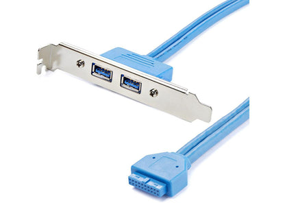 Adaptador de ranura hembra USB 3.0 A de 2 puertos Startech.Com - USB 3.0