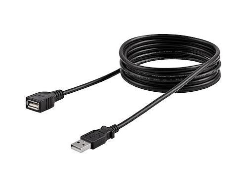 Cable alargador USB 2.0 Startech.Com de 1,8 m, color negro, A a A, macho/hembra, USB