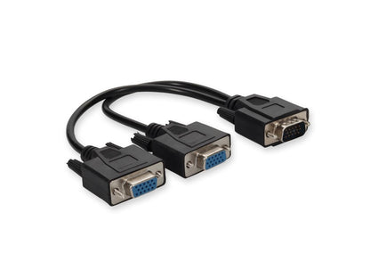 Add-On8In Vga M/F Black Splitter Cable
