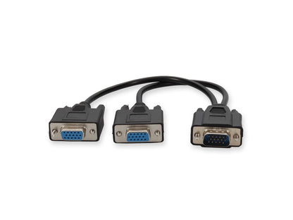 Add-On8In Vga M/F Black Splitter Cable