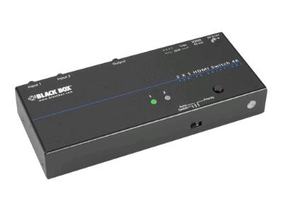 Conmutador HDMI 4K 2 en 1 Vsw-Hdmi2X1-4K de Black Box Corp