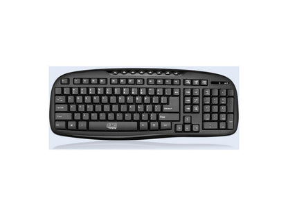 Adesso Curve Edge 2.4 Ghz Wireless Desktop Keyboard And Mouse Combo