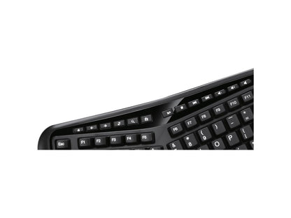 Teclado ergonómico inalámbrico Tf4500 de 2,4 GHz