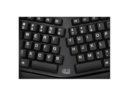 Teclado ergonómico inalámbrico Tf4500 de 2,4 GHz