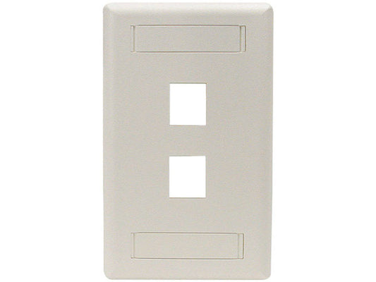 Plaque murale Black Box Corp Tion2 2 ports simple Gan Wpt462