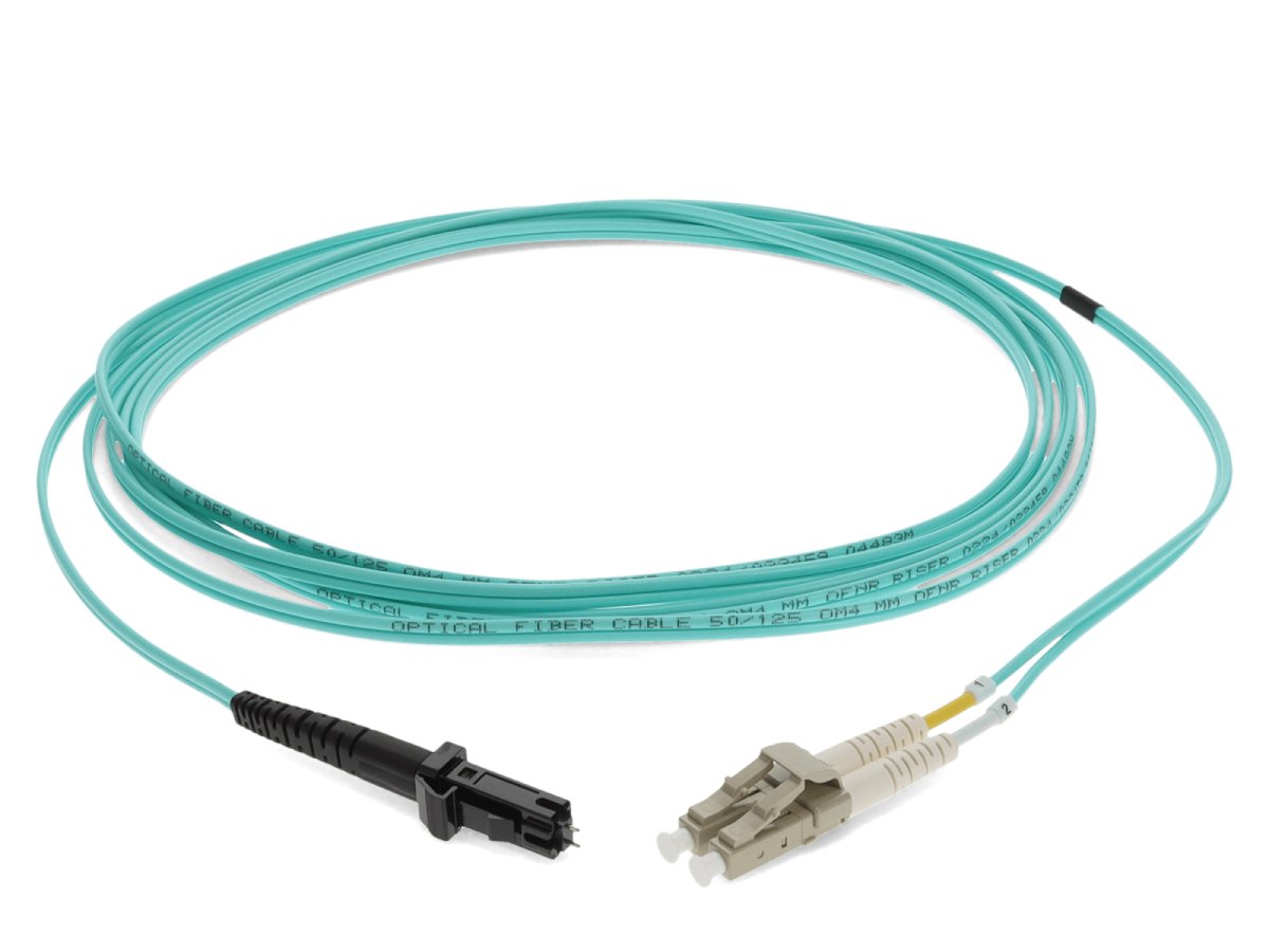 Câble de raccordement fibre optique Add-On3M LC/MT-RJ M/M Om4 Aqua