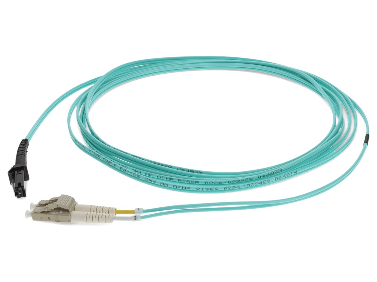 Câble de raccordement fibre optique Add-On3M LC/MT-RJ M/M Om4 Aqua