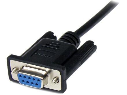 Startech.Com 1M Black Db9 Rs232 Serial Null Modem Cable F/M - Db9