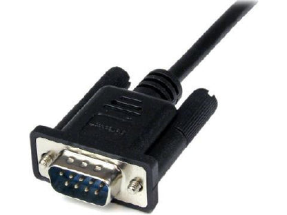 Startech.Com 1M Black Db9 Rs232 Serial Null Modem Cable F/M - Db9