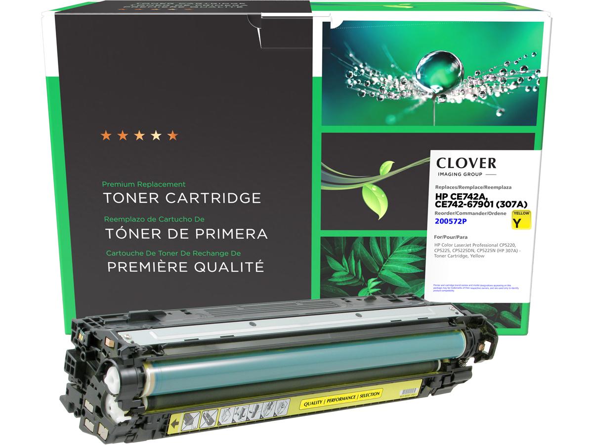 Clover Imaging Remanufactured Yellow Toner Cartridge Alternative F