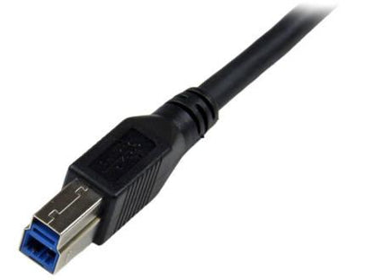 Cable USB 3.0 SuperSpeed ​​de 1 m, color negro, de Startech.Com - Ángulo recto A a