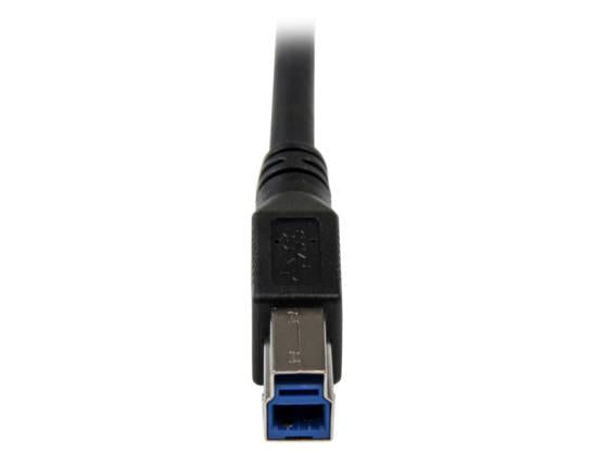 Cable USB 3.0 SuperSpeed ​​de 1 m, color negro, de Startech.Com - Ángulo recto A a