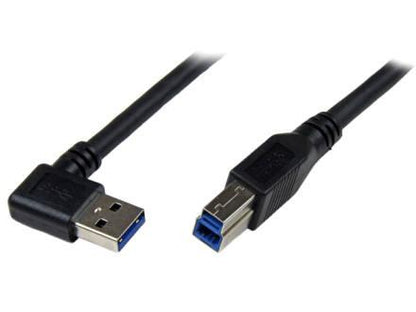 Cable USB 3.0 SuperSpeed ​​de 1 m, color negro, de Startech.Com - Ángulo recto A a
