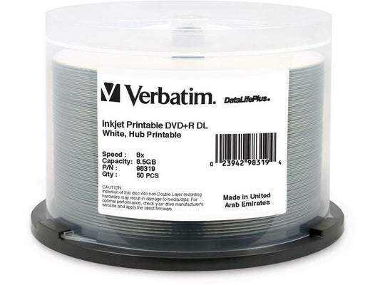 Dvd+R Dl 8.5Gb Datalifeplus Hub Inkjet