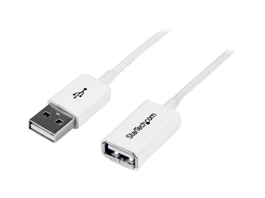 Startech.Com 1M White Usb 2.0 Extension Cable Cord - A To A - Usb